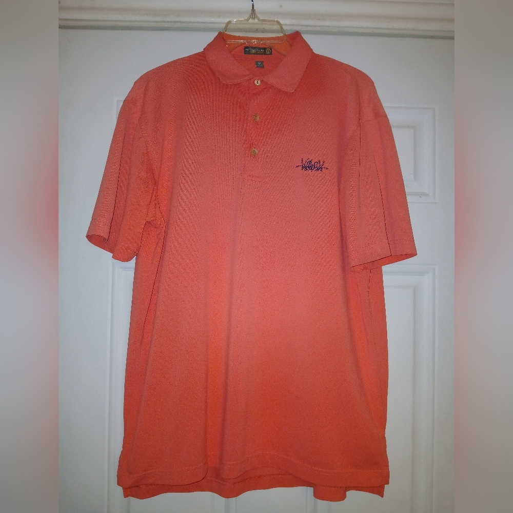 Peter Millar Polo Shirt Mens Size Medium Salmon
